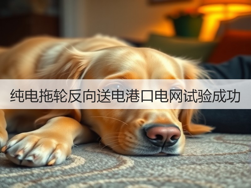 纯电拖轮反向送电港口电网试验成功